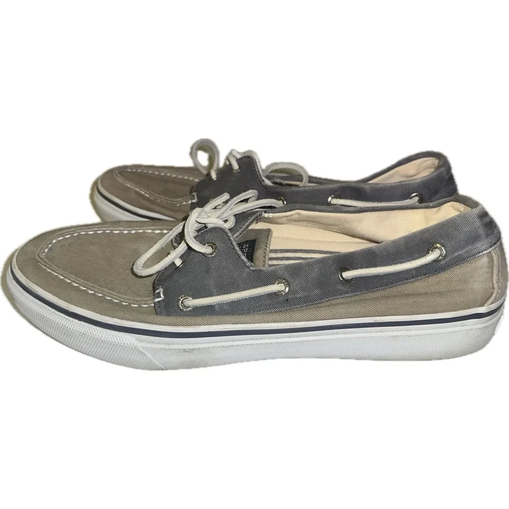 Sperry Top Sider Boat Shoe Mens 12 Blue‎ Tan 0538207 Summer Yacht Club Dock Pool